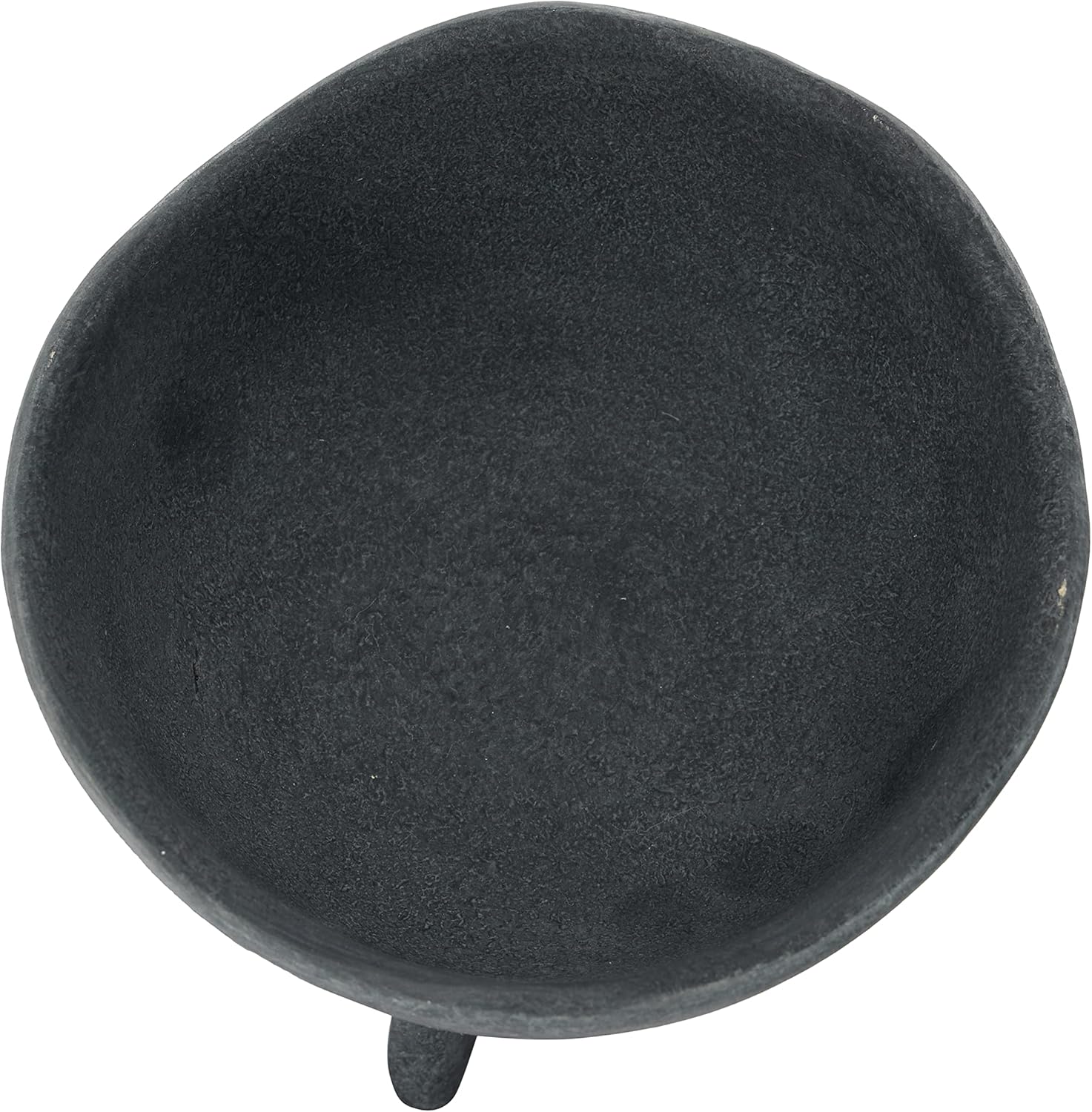 Creative CoOp Boho Terracotta Footed Planter with Organic Edge Matte TaupeMatte Black