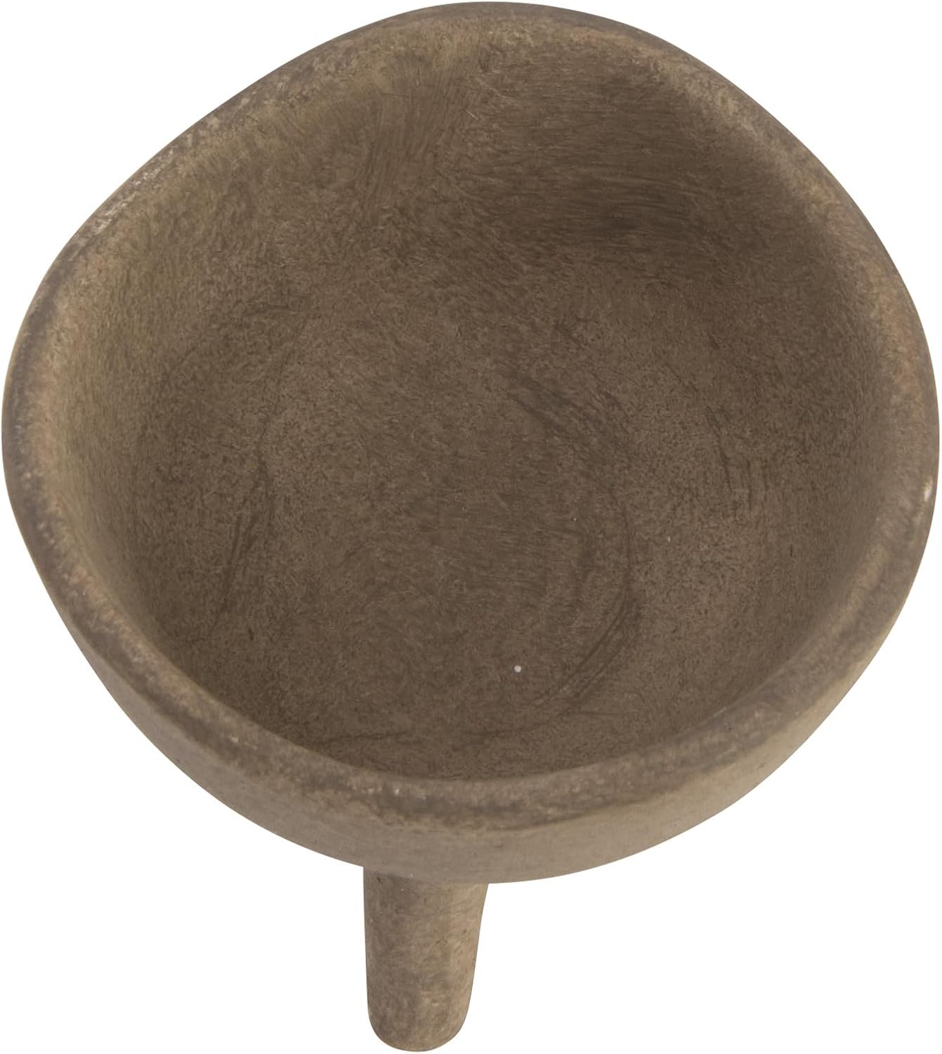 Creative CoOp Boho Terracotta Footed Planter with Organic Edge Matte TaupeTaupe
