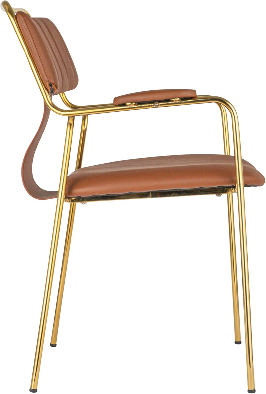 Creative CoOp Brown Fabric Upholstered Dining Chair Set of 2