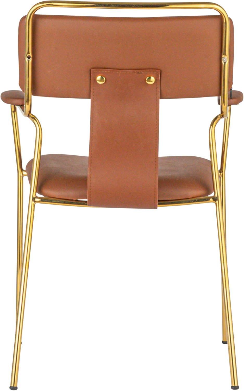 Creative CoOp Brown Fabric Upholstered Dining Chair Set of 2