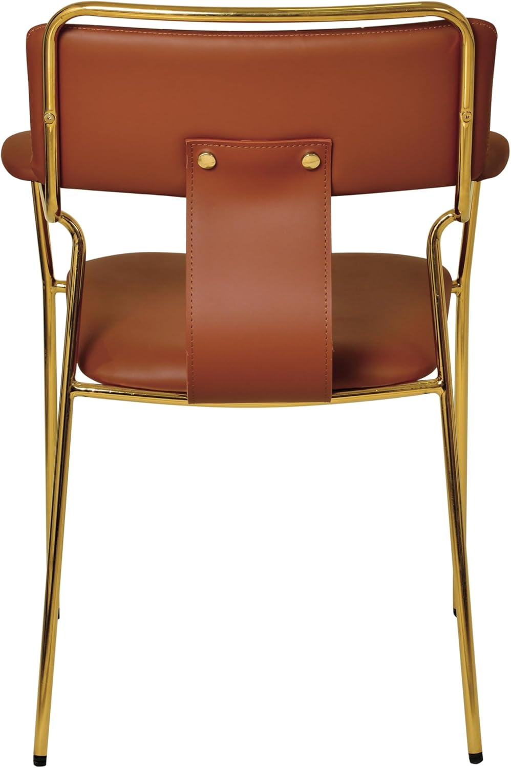 Creative CoOp Brown Fabric Upholstered Dining Chair Set of 2
