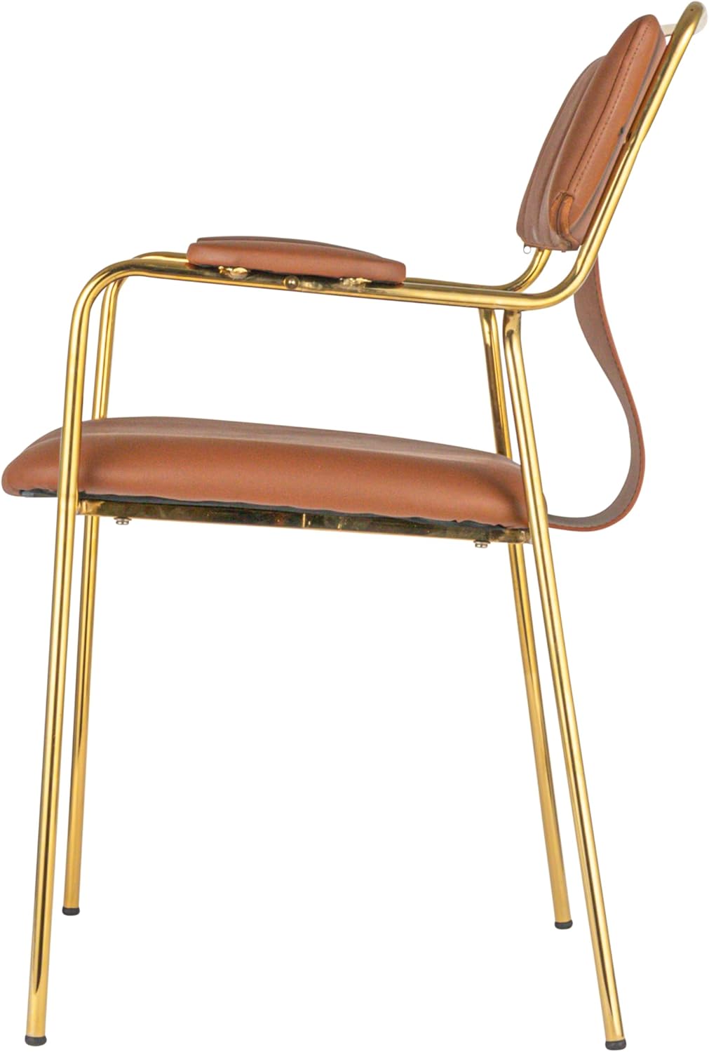 Creative CoOp Brown Fabric Upholstered Dining Chair Set of 2