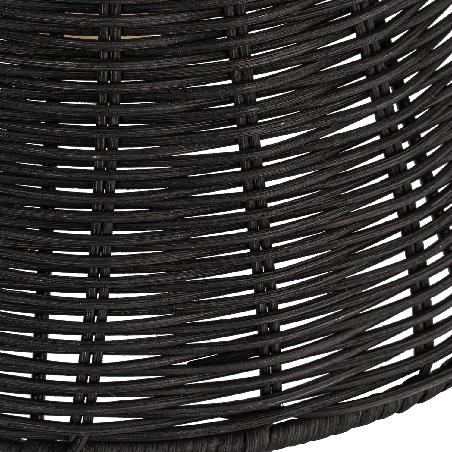 Creative CoOp Coastal Adjustable Wall Sconce with Black Rattan Shade Antique Brass FinishAntique BrassBlack