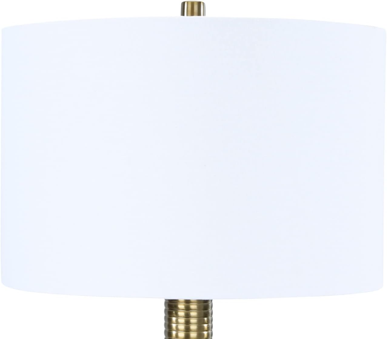 Creative CoOp Faceted Metal Stacked Column Design Table Lamp 2875 Inch Brushed NickelMatte Gold Bronze
