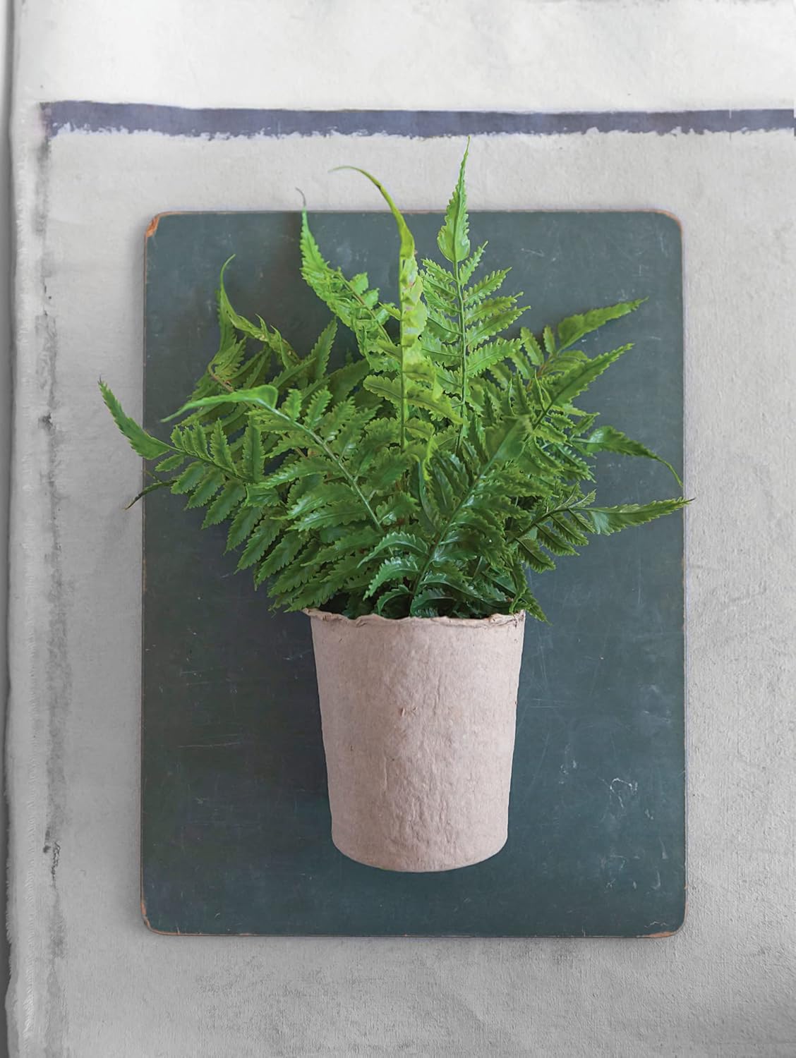 Creative CoOp Faux Fern in Paper Pot