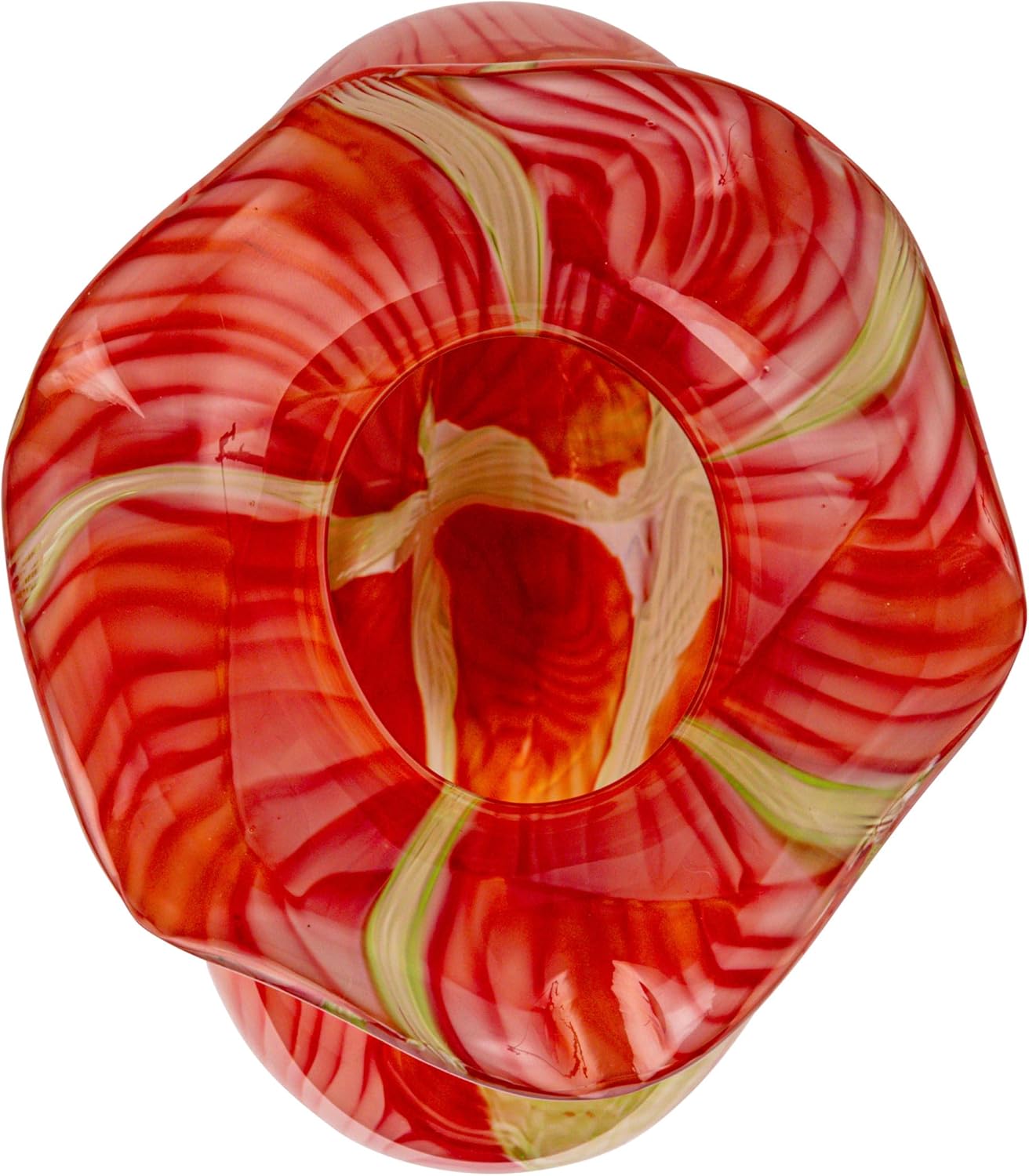 Creative CoOp Handmade Art Glass Vas Multicolor
