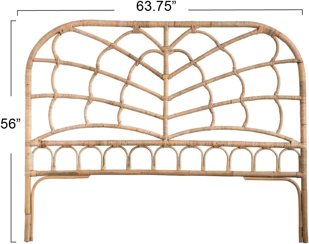 Creative CoOp King Rattan HeadboardNatural