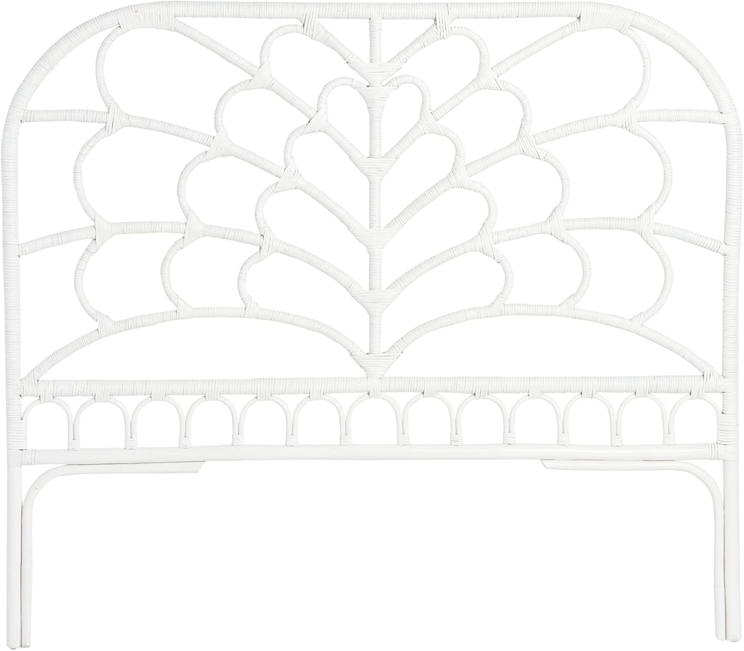 Creative CoOp King Rattan HeadboardWhite