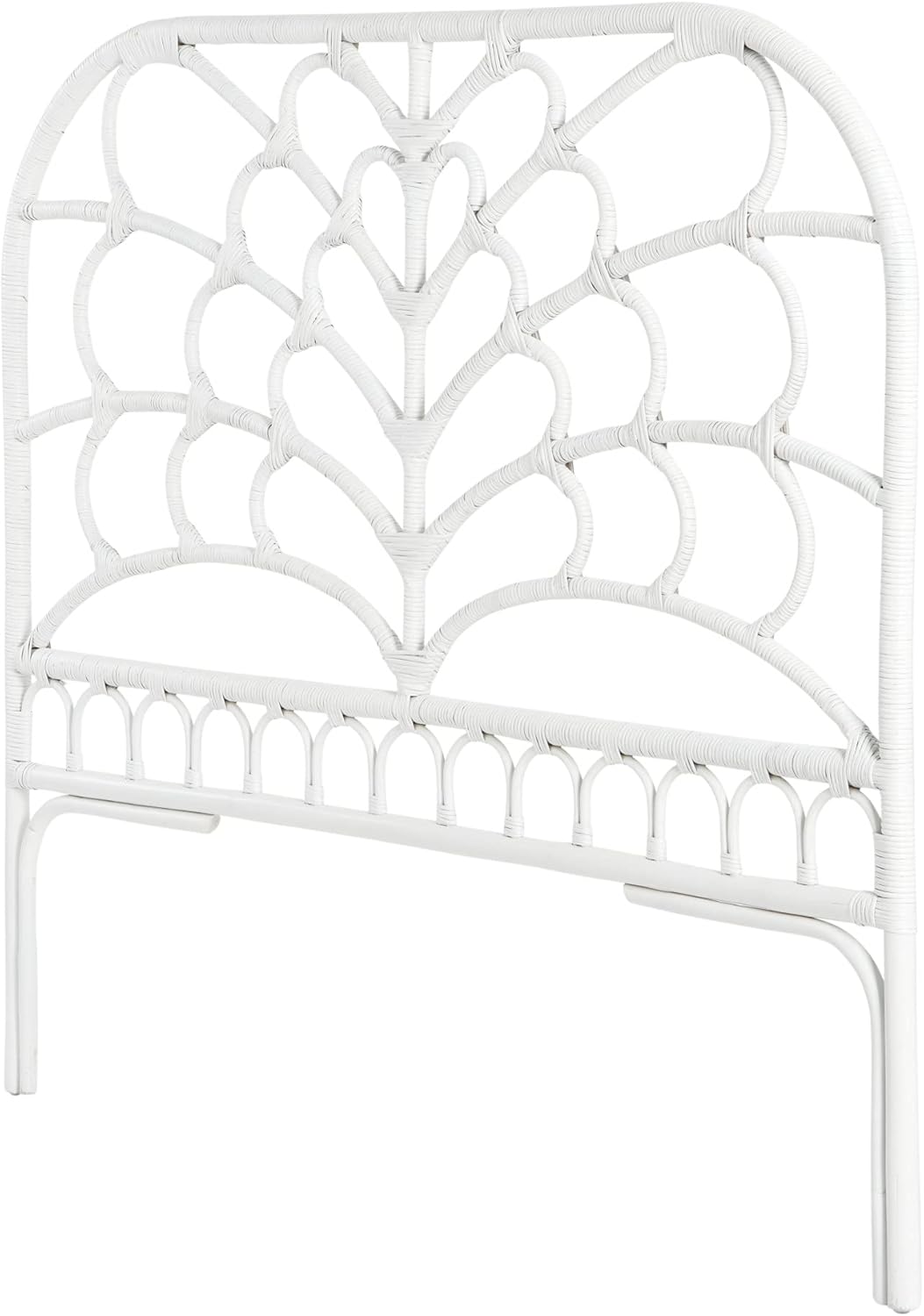Creative CoOp King Rattan HeadboardWhite