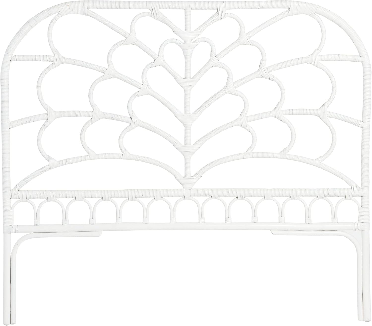 Creative CoOp King Rattan HeadboardWhite