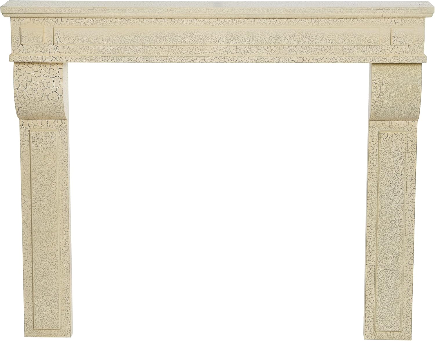 Creative CoOp Lodge Fireplace Mantel Distressed CreamDistressed Cream