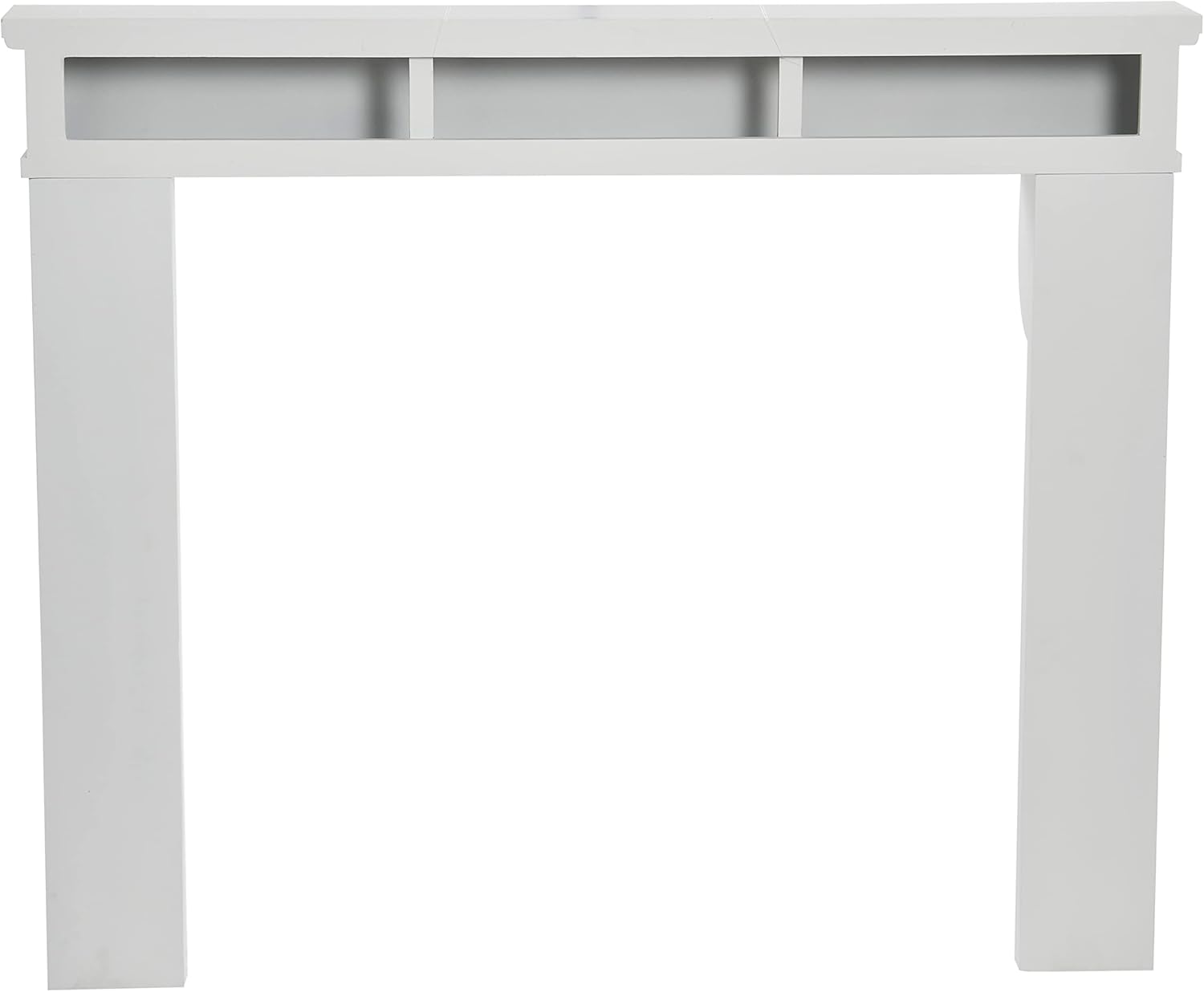 Creative CoOp Lodge Fireplace Mantel Distressed CreamWhite