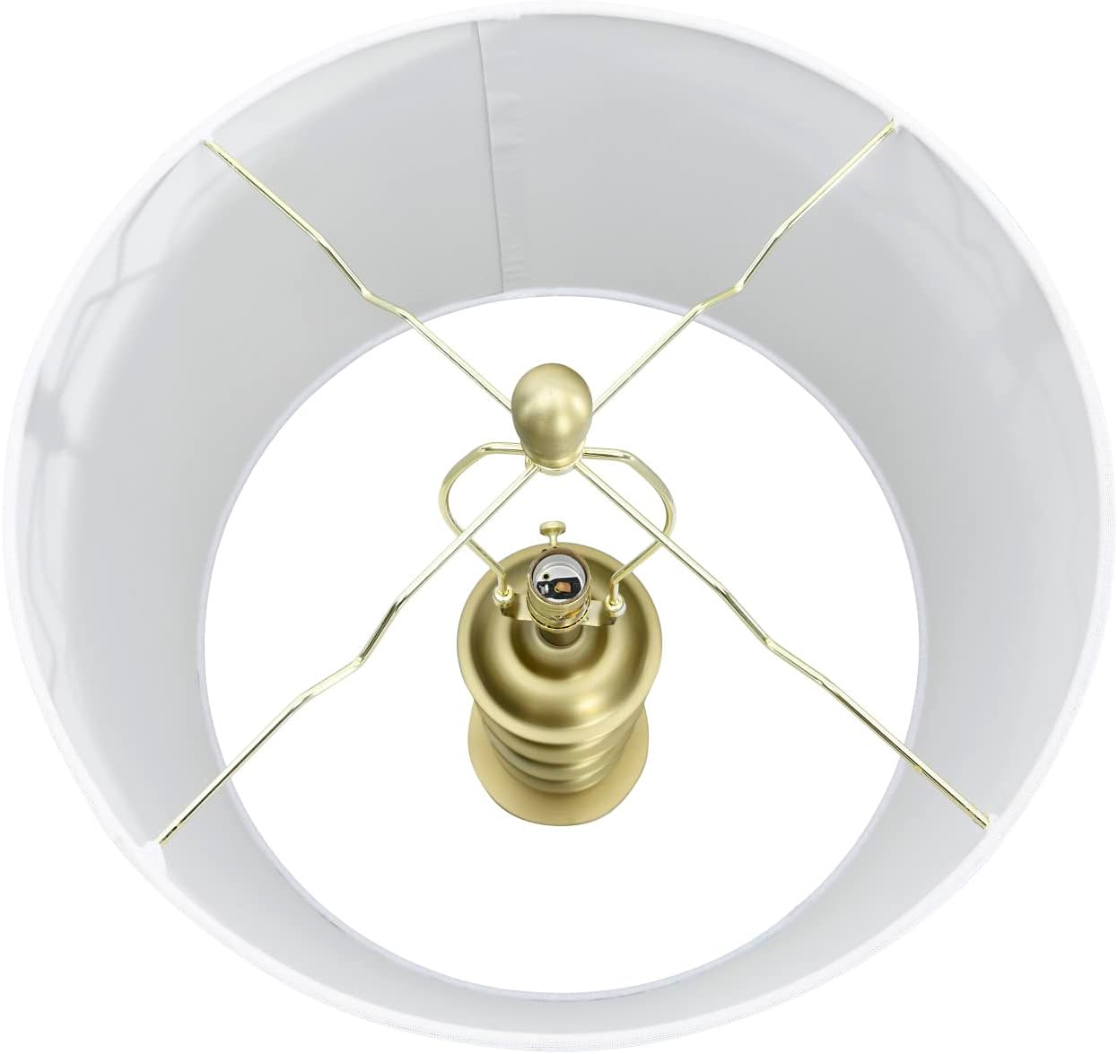 Creative CoOp Metal Candlestick Electroplating Finish Table Lamp GoldGold