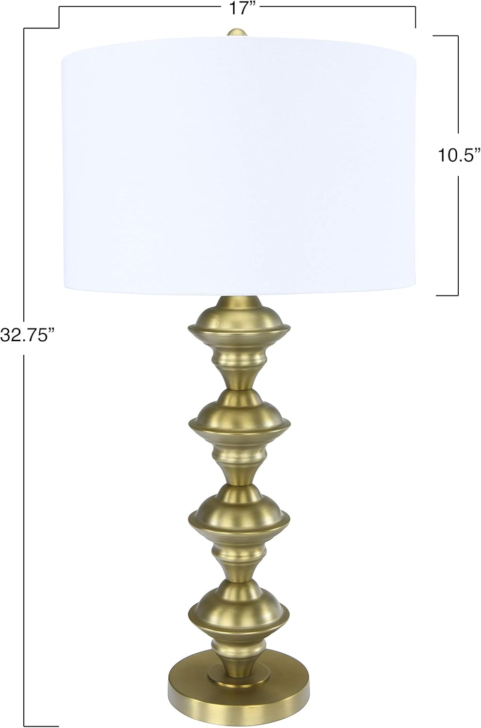 Creative CoOp Metal Candlestick Electroplating Finish Table Lamp GoldGold