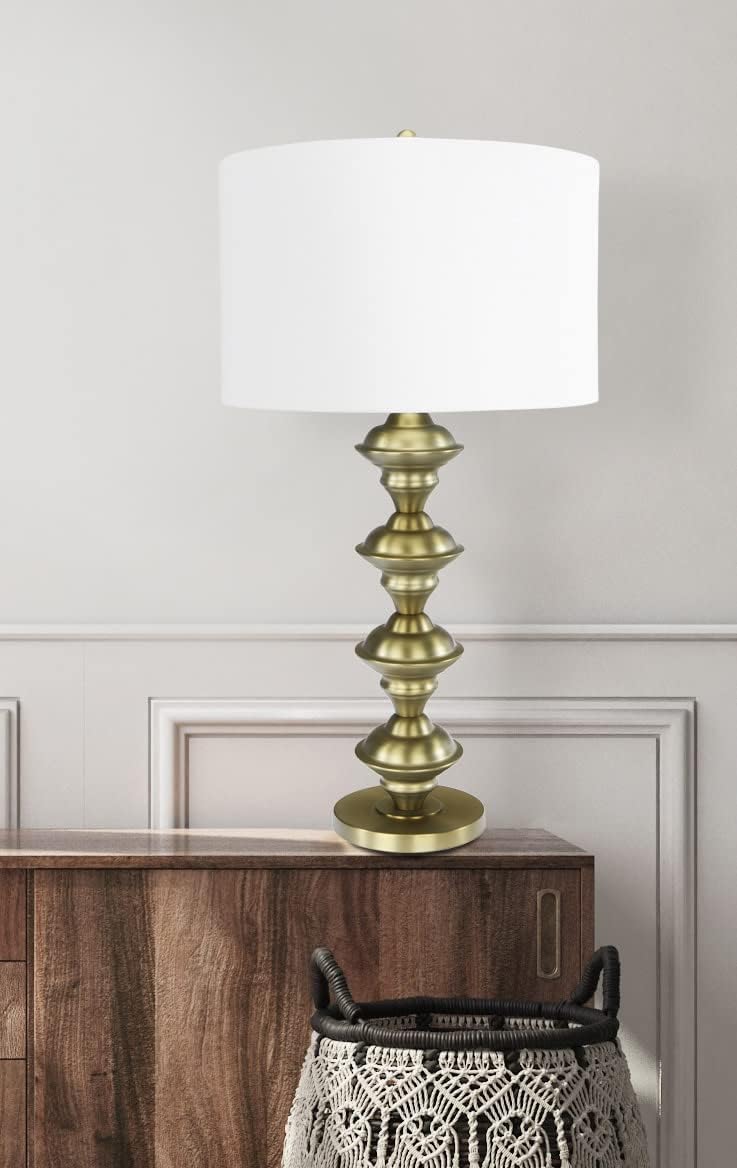Creative CoOp Metal Candlestick Electroplating Finish Table Lamp GoldGold