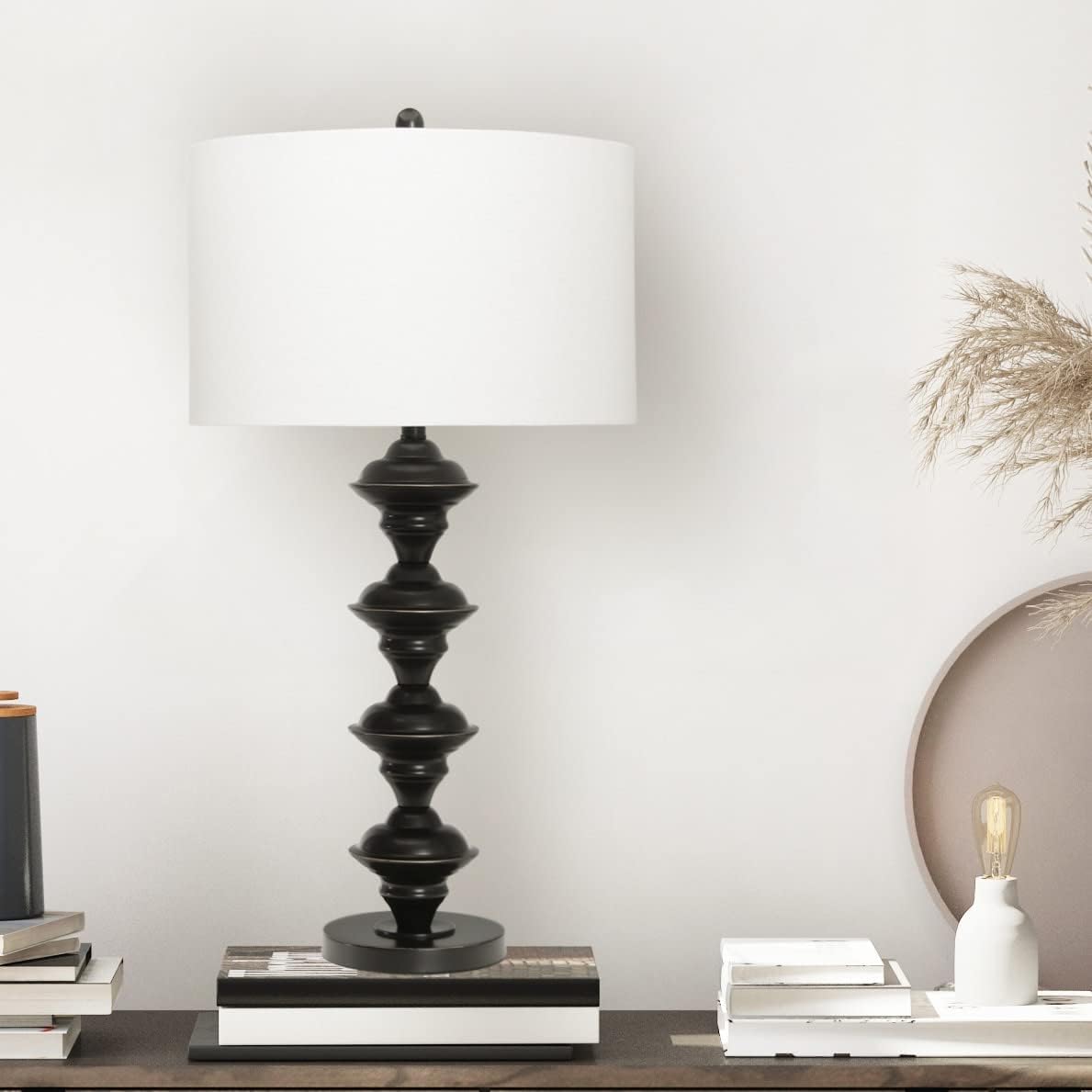 Creative CoOp Metal Candlestick Electroplating Finish Table Lamp GoldOilRubbed Bronze