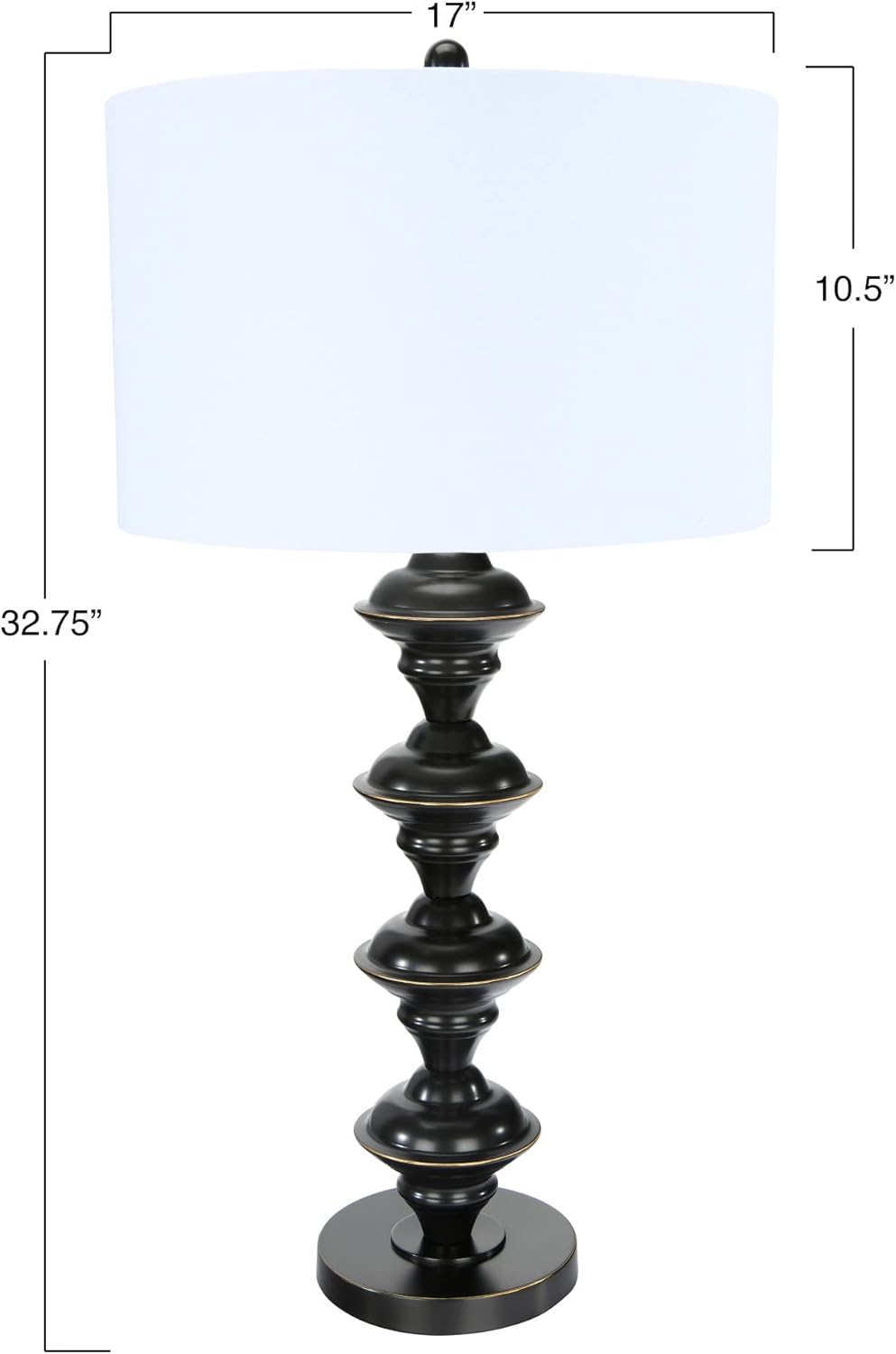 Creative CoOp Metal Candlestick Electroplating Finish Table Lamp GoldOilRubbed Bronze