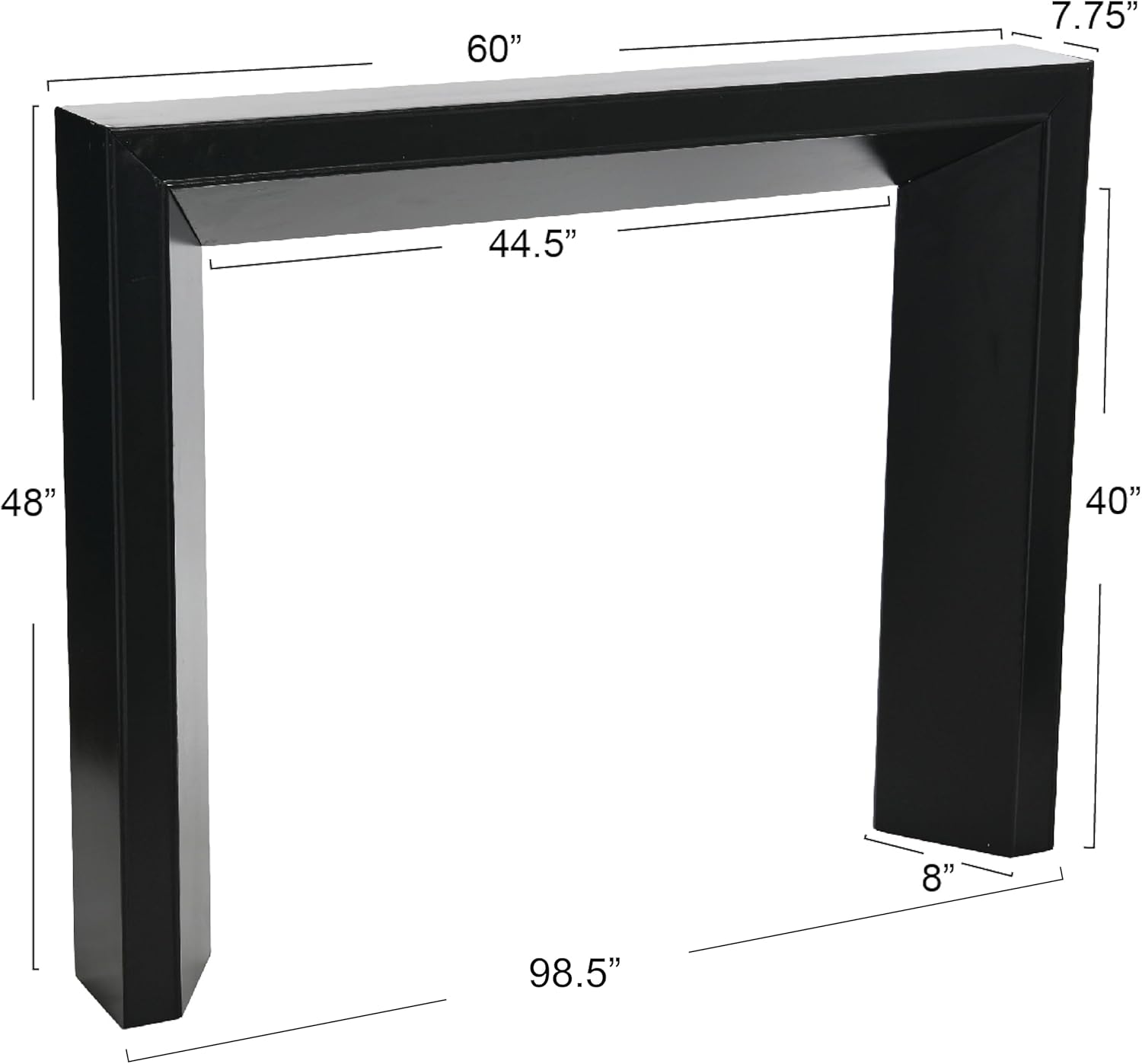 Creative CoOp Modern Fireplace Mantel WhiteBlack