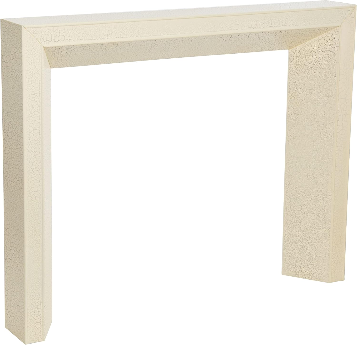Creative CoOp Modern Fireplace Mantel WhiteDistressed Cream