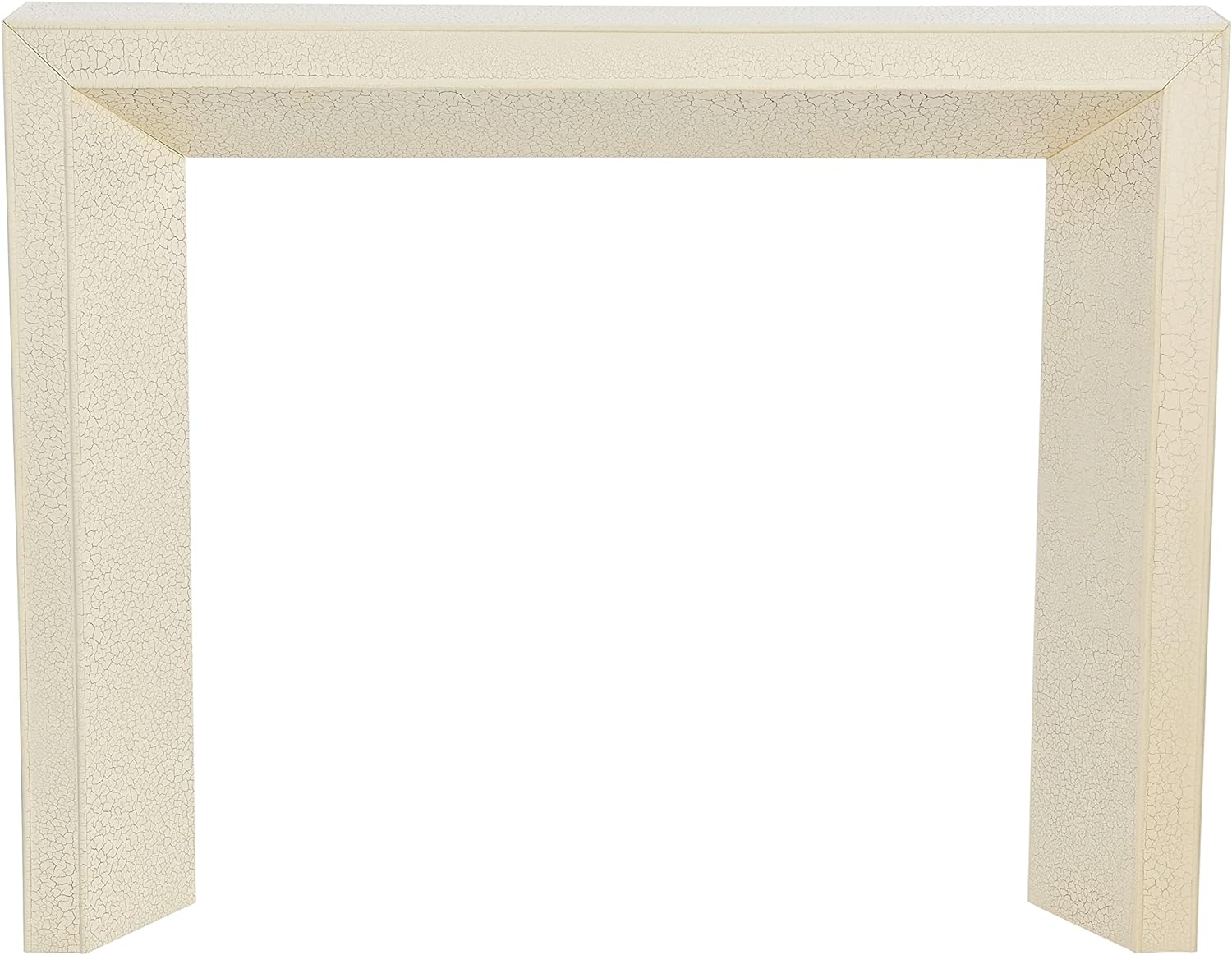 Creative CoOp Modern Fireplace Mantel WhiteDistressed Cream