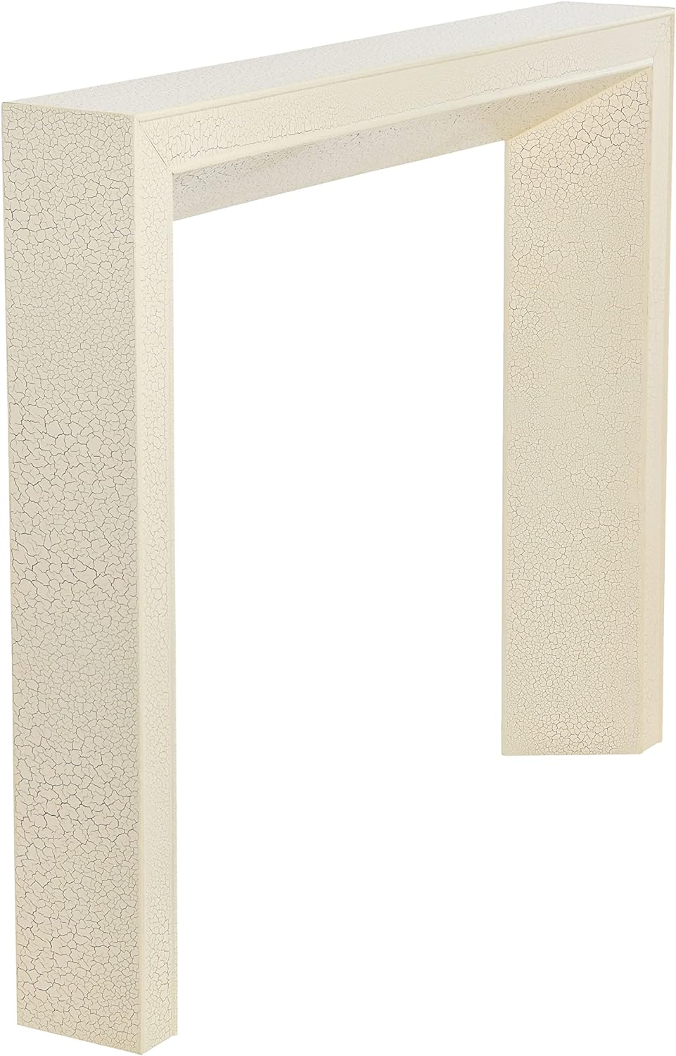Creative CoOp Modern Fireplace Mantel WhiteDistressed Cream