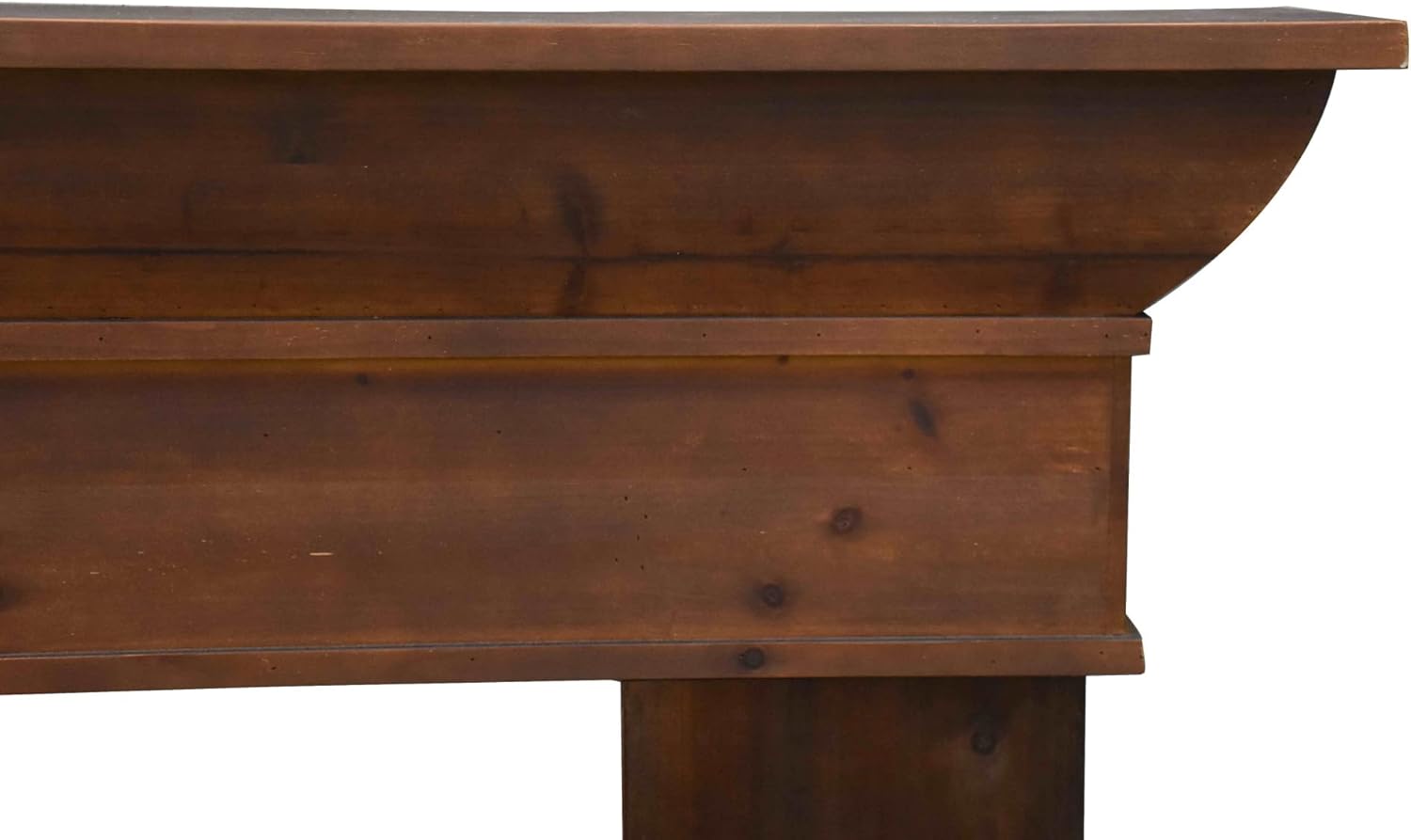 Creative CoOp Monolith Fireplace Mantel Dark Walnut FinishDark Walnut Finish