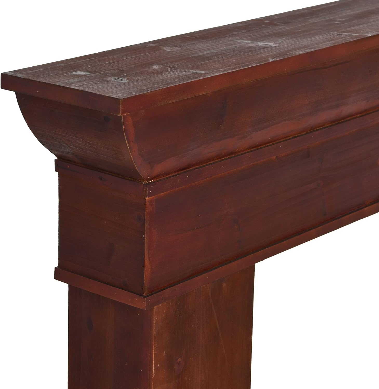 Creative CoOp Monolith Fireplace Mantel Dark Walnut FinishDark Walnut Finish