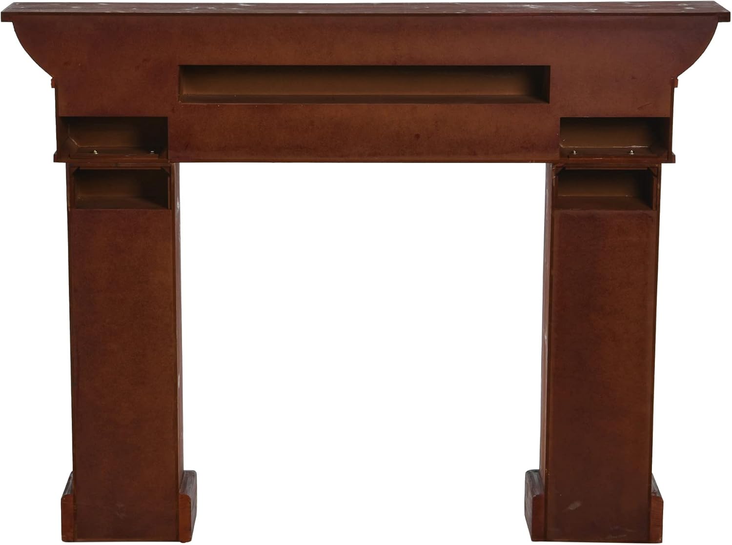 Creative CoOp Monolith Fireplace Mantel Dark Walnut FinishDark Walnut Finish
