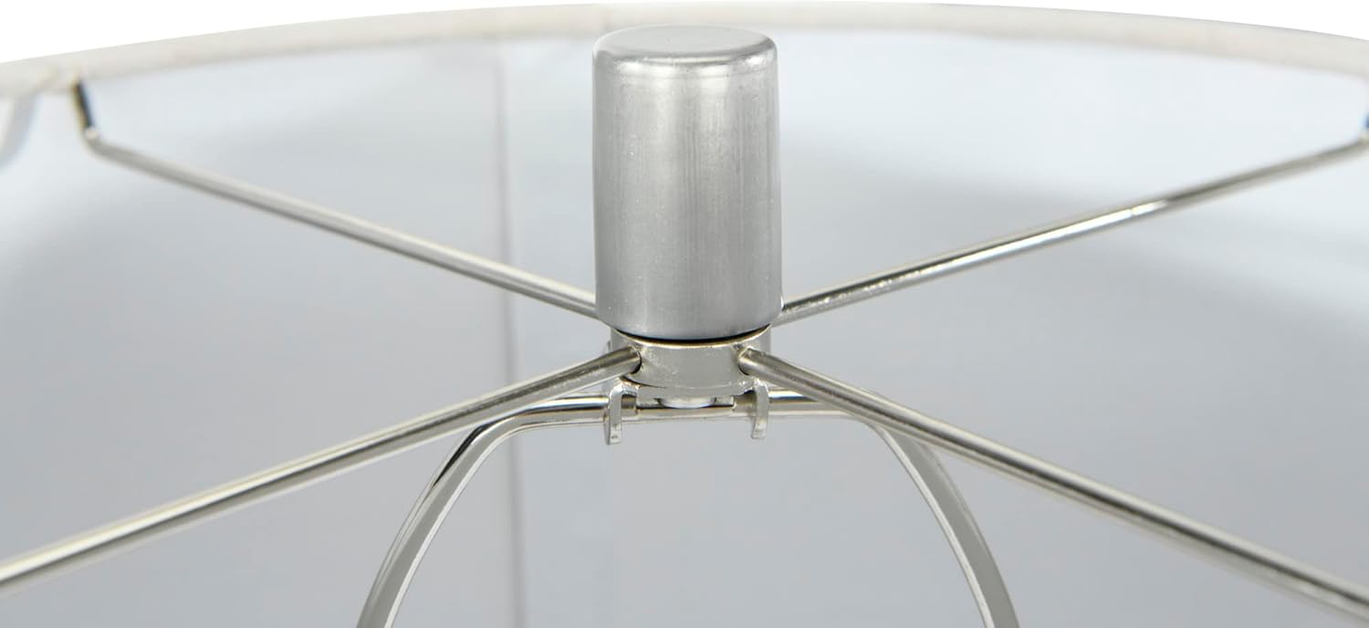 Creative CoOp Raw Concrete Imprinted Diamond Design and Metal Accents Table Lamp GreyLight Gray