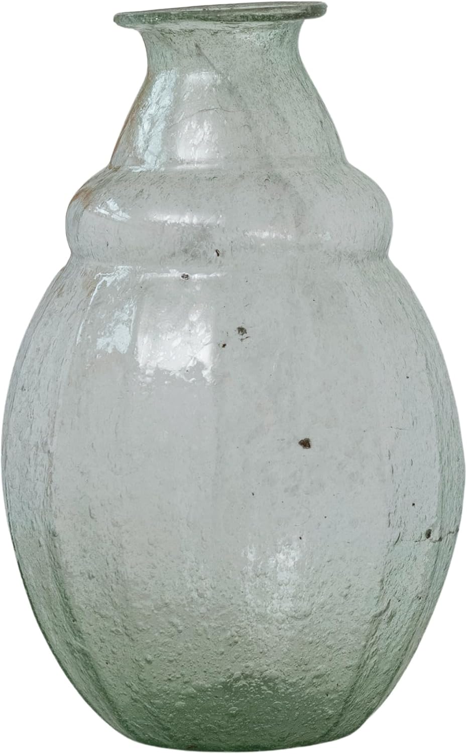 Creative CoOp Round Serene Glass Vase Light Green