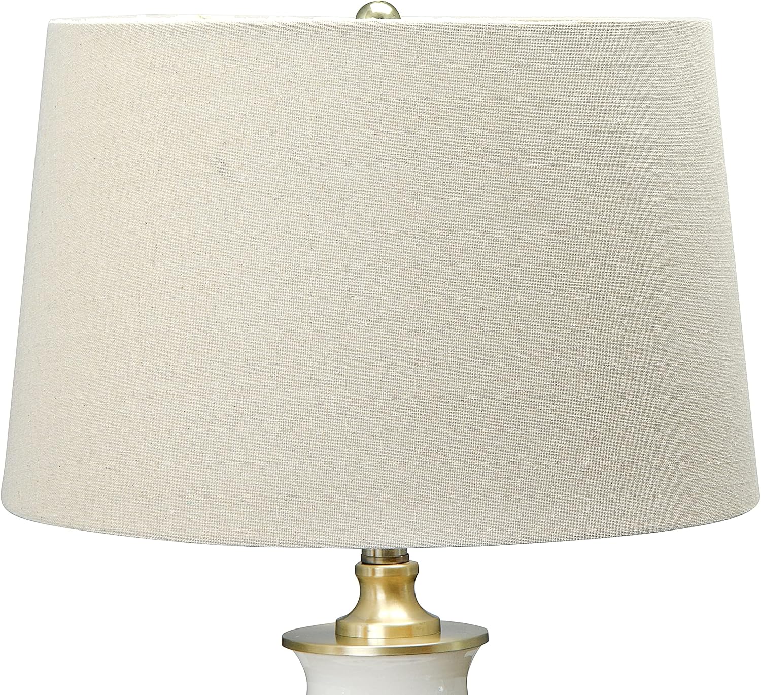 Creative CoOp Striped Ceramic Table Lamp with Brushed Gold Accents Black and WhiteBlack Stripe