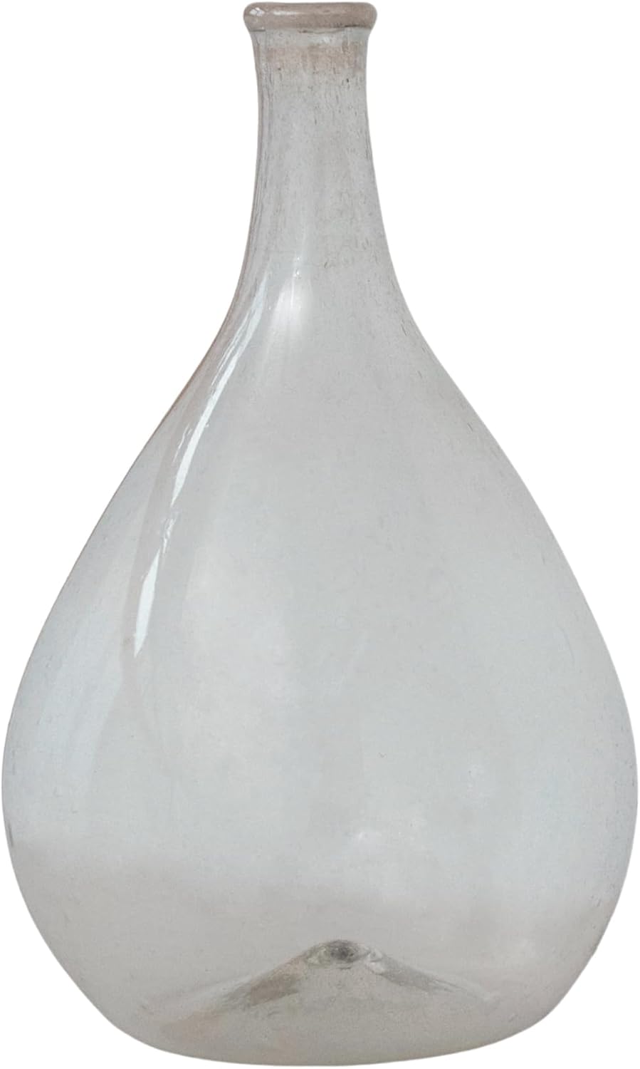 Creative CoOp Timeless Elegance Glass Bottle Vase Clear625 Round x 11H