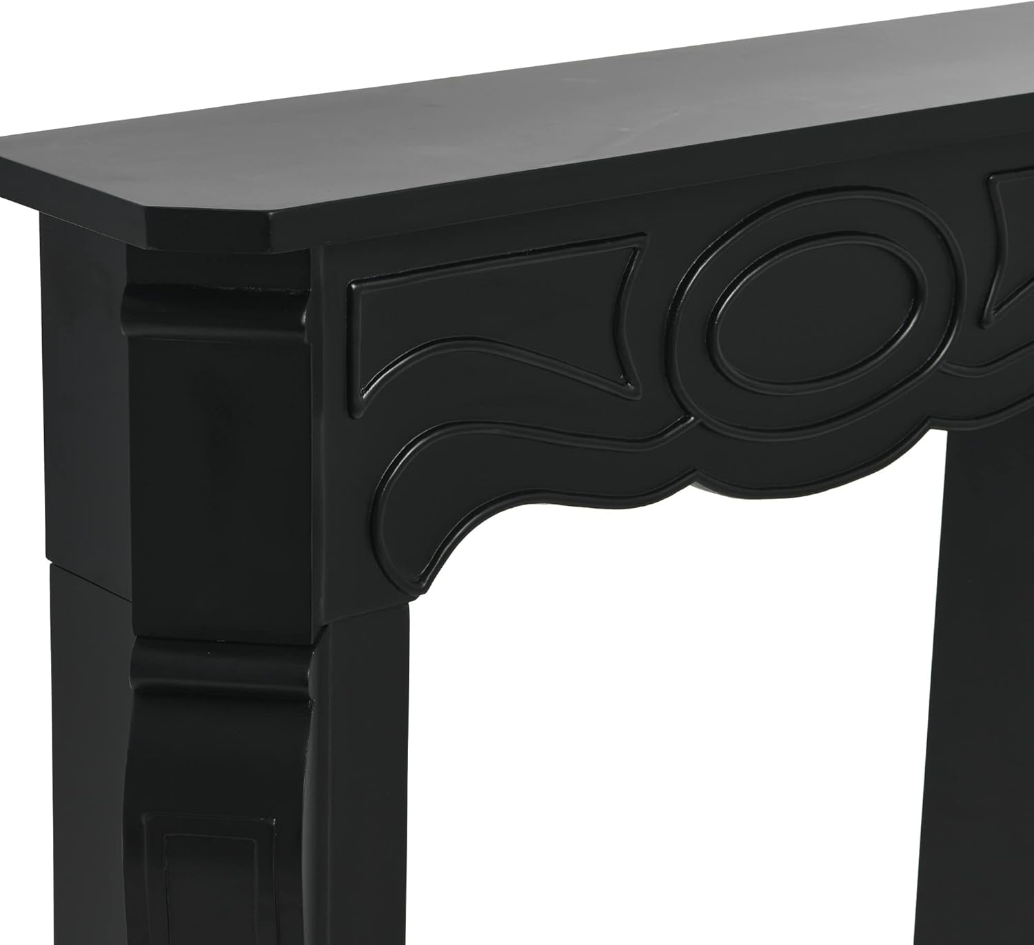 Creative CoOp Victorian Fireplace Mantel WhiteBlack