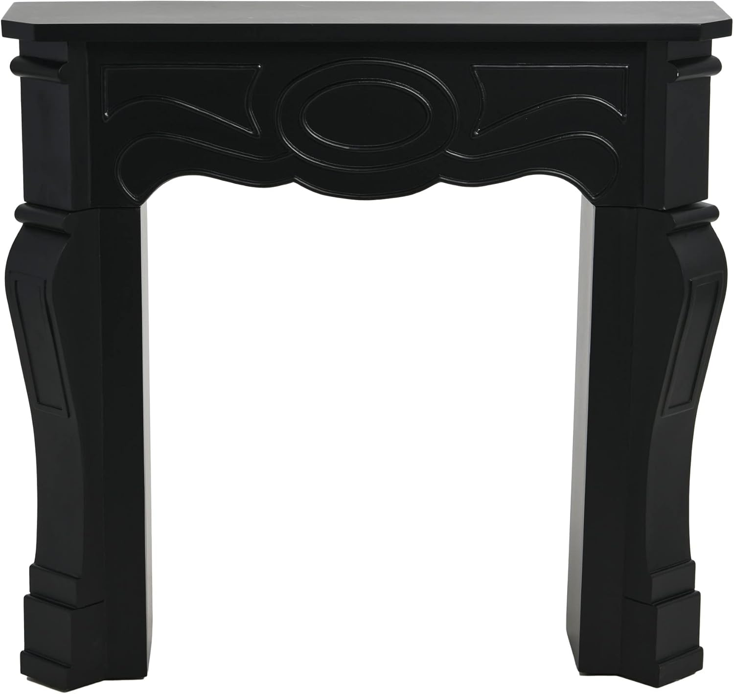 Creative CoOp Victorian Fireplace Mantel WhiteBlack