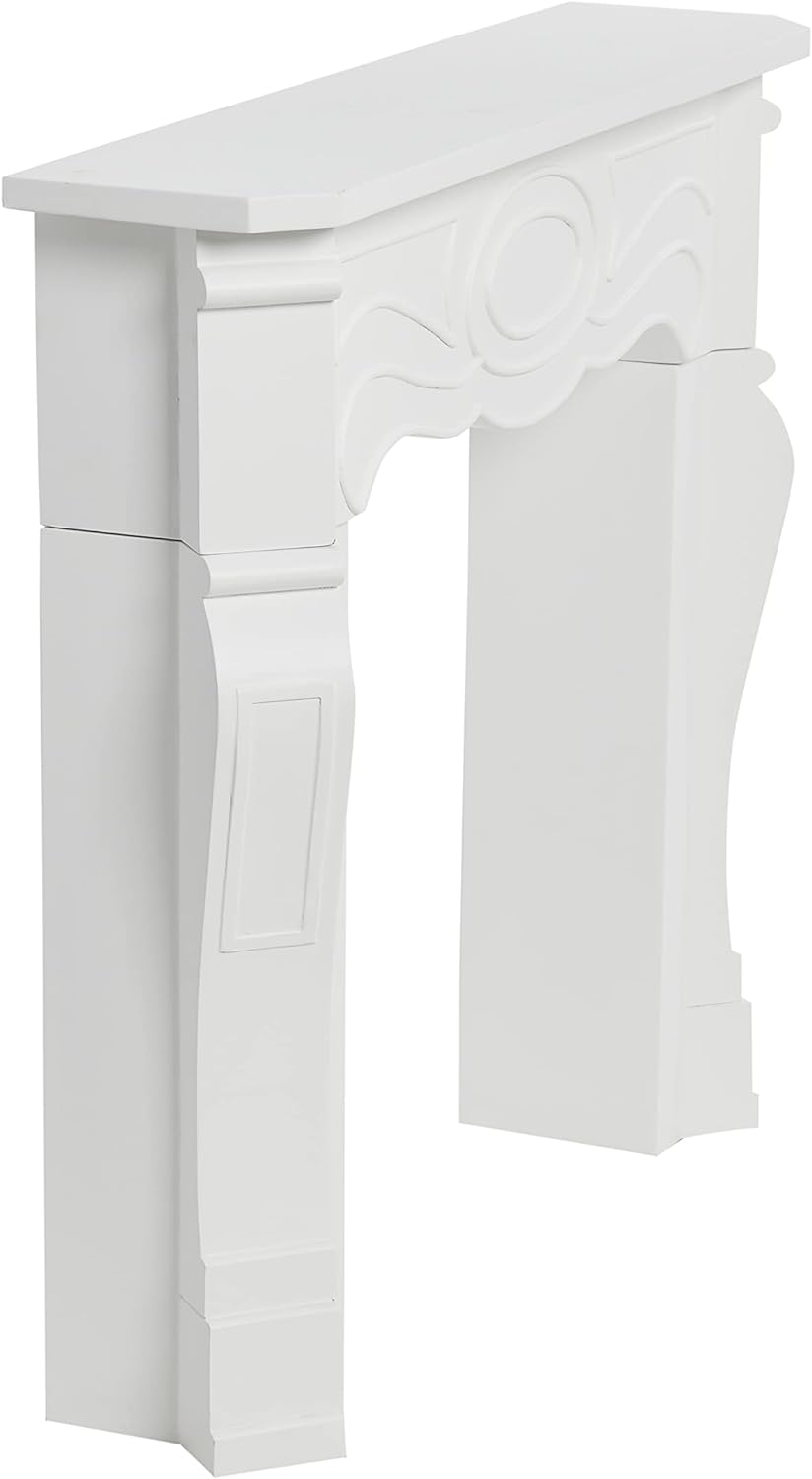 Creative CoOp Victorian Fireplace Mantel WhiteWhite