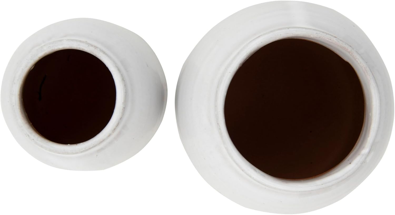 Creative CoOp White Terracotta Vases Set of Sizes