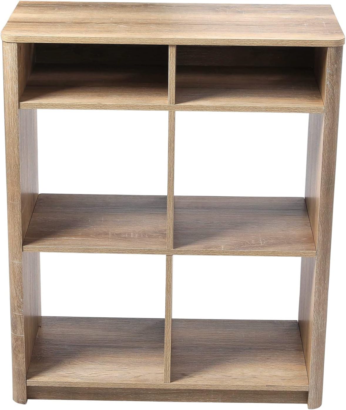 Creative CoOp Wood Console Table with Storage Coastal Oak Book ShelfConsole Table