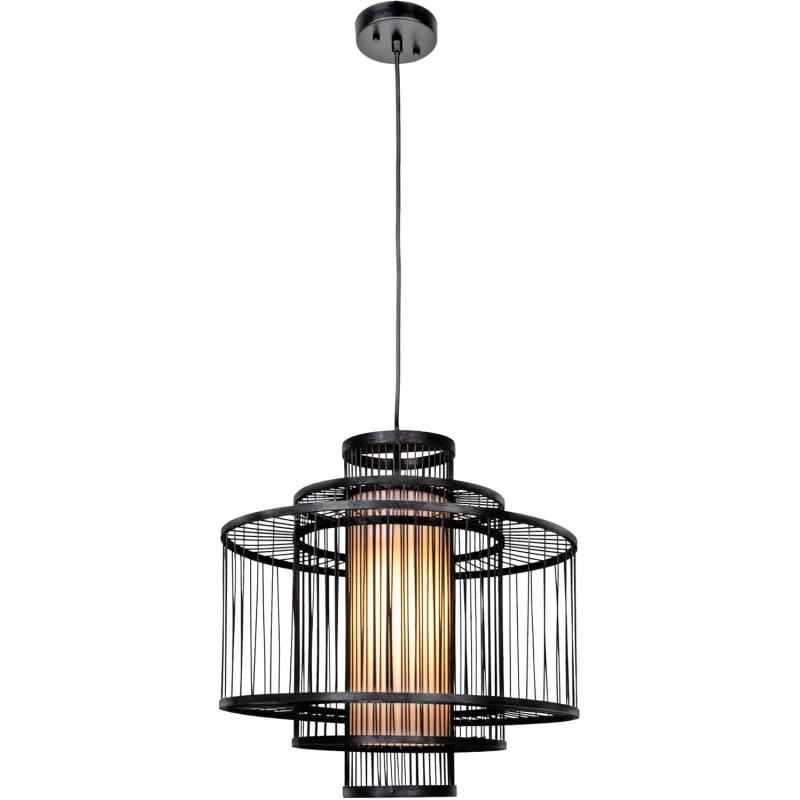 Creative CoOp 195 Inch Bamboo Pendant NaturalBlack