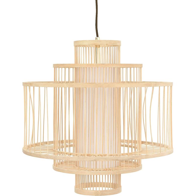 Creative CoOp 195 Inch Bamboo Pendant NaturalNatural