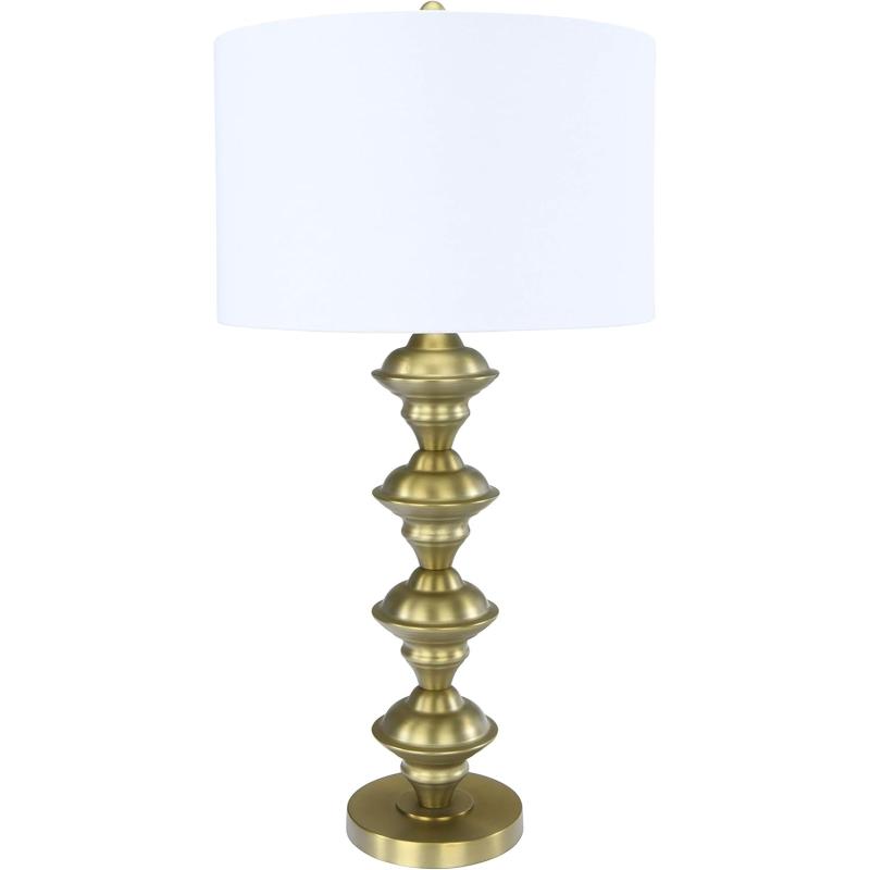 Creative CoOp Metal Candlestick Electroplating Finish Table Lamp GoldGold