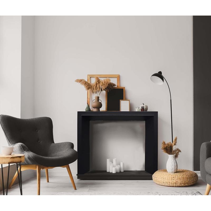 Creative CoOp Modern Fireplace Mantel WhiteBlack