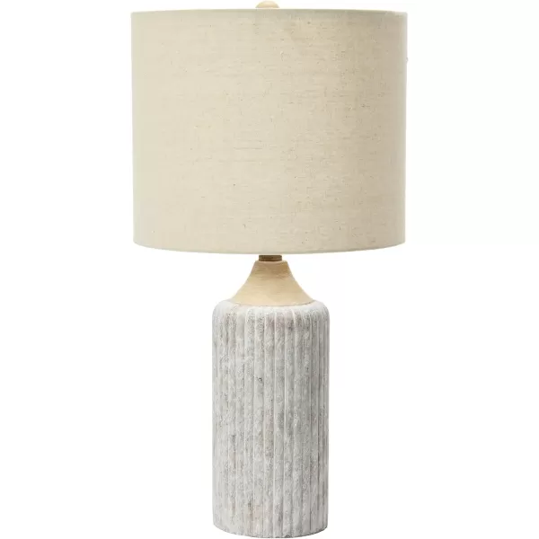 Creative CoOp 12quot Round Desk Lamp Cement Grey235quot H x 12quot L x 12quot W 5 Cord