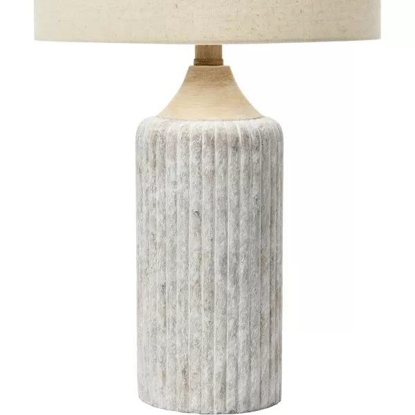 Creative CoOp 12quot Round Desk Lamp Cement Grey235quot H x 12quot L x 12quot W 5 Cord