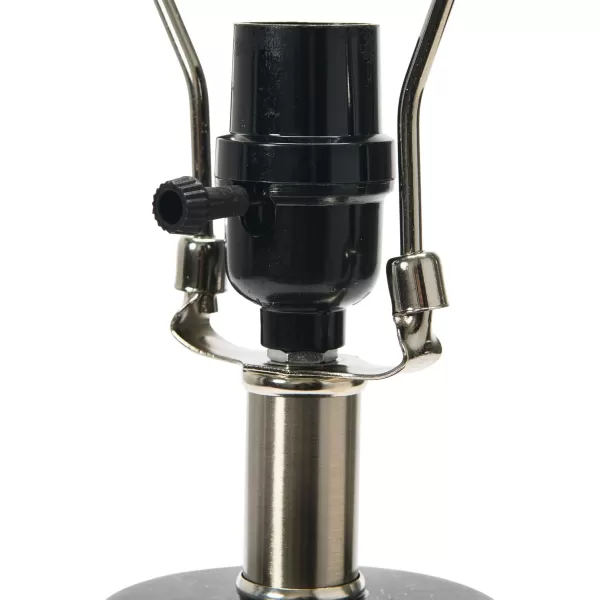 Creative CoOp 13quot Round Stoneware Desk Lamp BlackBlack