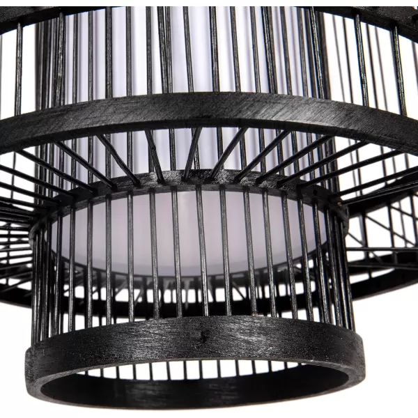 Creative CoOp 195 Inch Bamboo Pendant NaturalBlack
