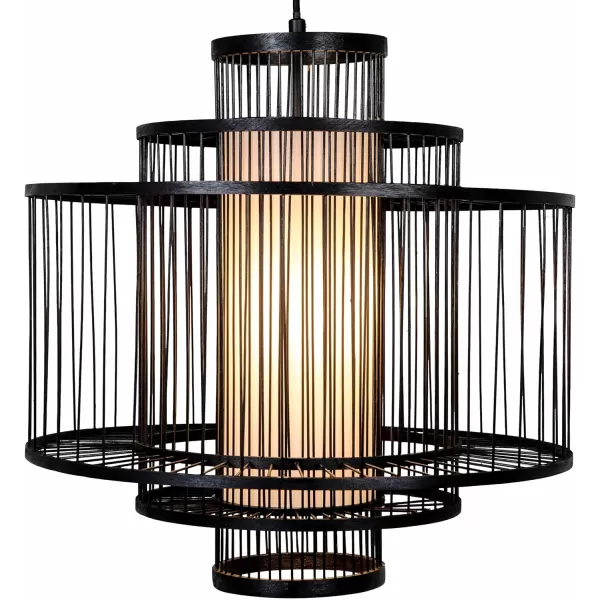Creative CoOp 195 Inch Bamboo Pendant NaturalBlack