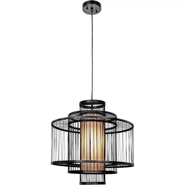 Creative CoOp 195 Inch Bamboo Pendant NaturalBlack