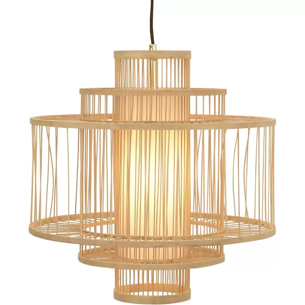 Creative CoOp 195 Inch Bamboo Pendant NaturalNatural