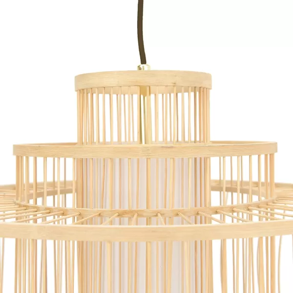 Creative CoOp 195 Inch Bamboo Pendant NaturalNatural