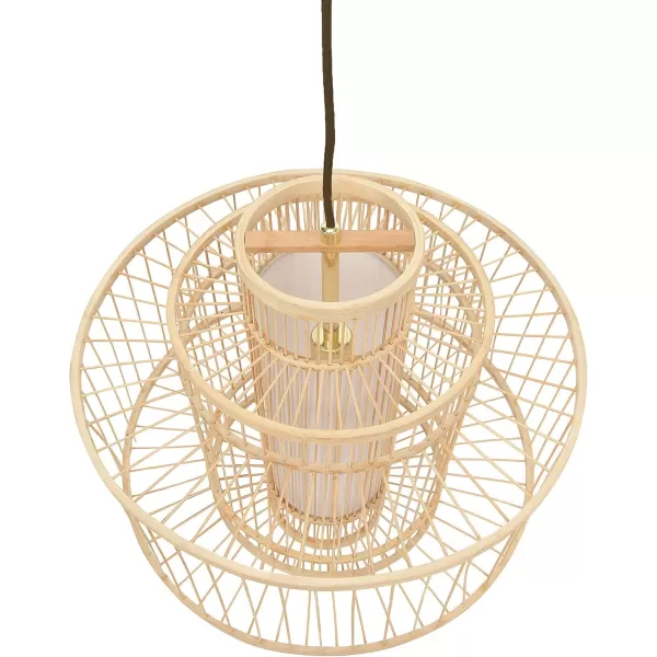 Creative CoOp 195 Inch Bamboo Pendant NaturalNatural